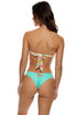Luli Fama Limoncello Seamless Reversible Peek A Boo Row Wavy Back Ruched Bottom